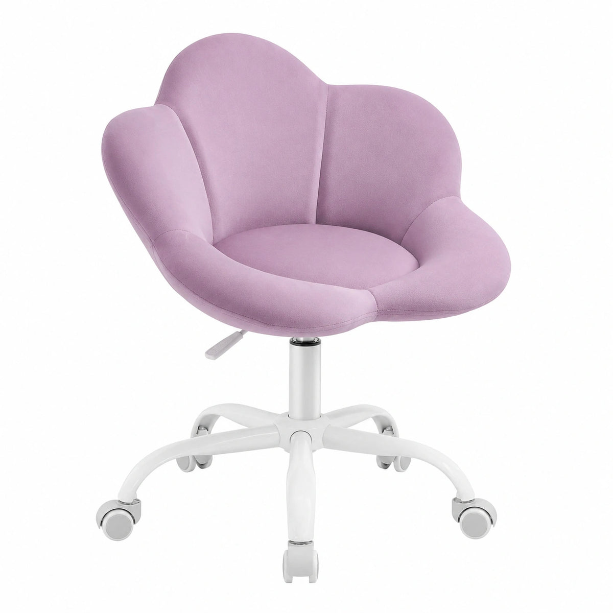 Sedia per Bambini Ergonomica Girevole in Velluto Viola