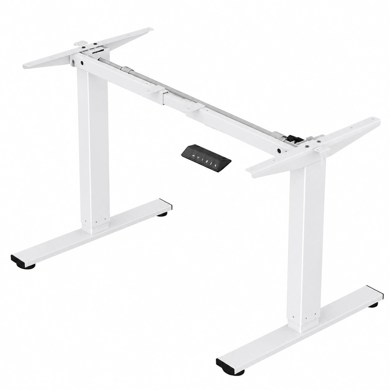 Scrivania Regolabile Elettrica FLEXISPOT - Altezza Personalizzabile, Struttura in Acciaio, Motore Potente, Colore Bianco