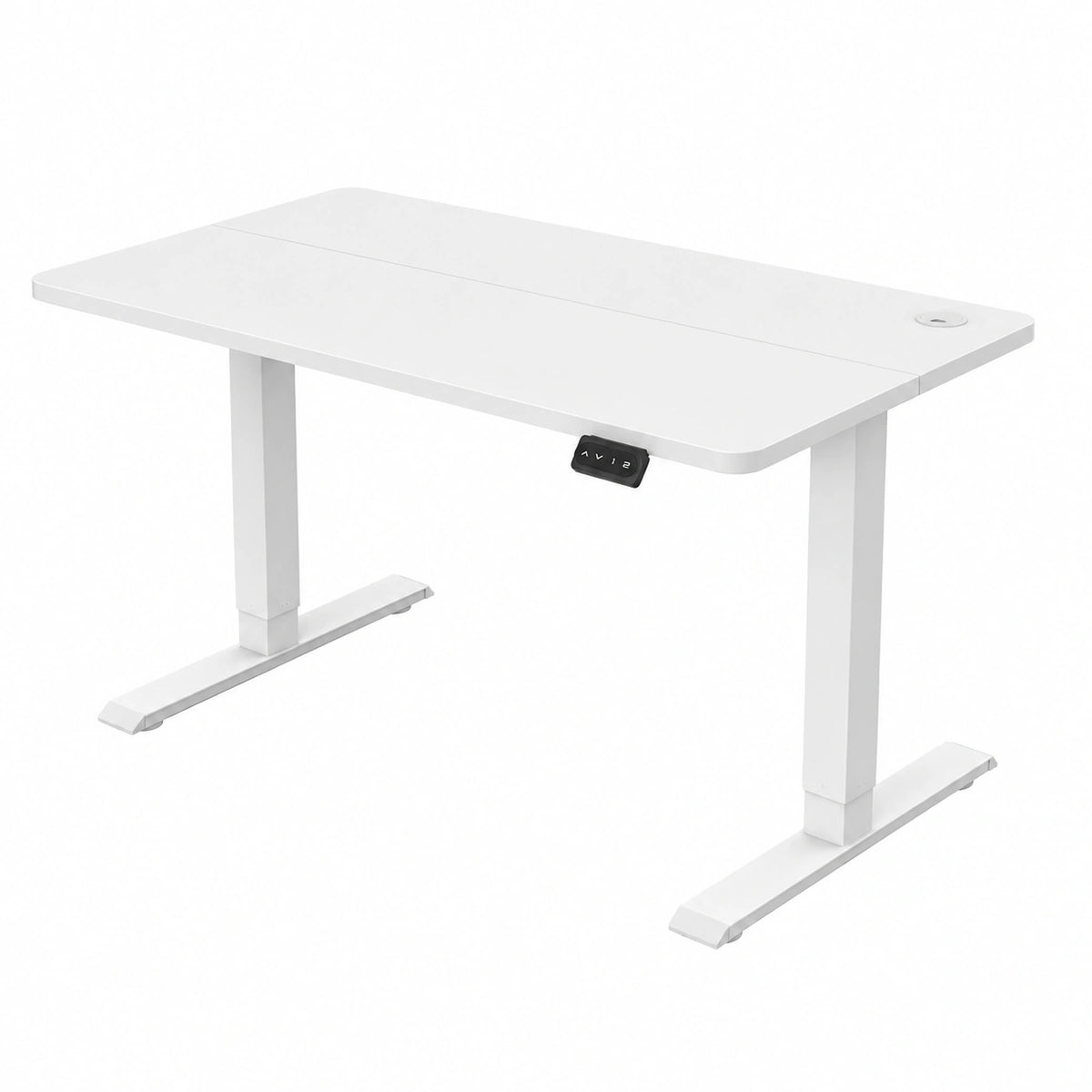 JUMMICO Scrivania Elettrica Regolabile in Altezza con Memoria, Desk Ufficio Bianco 100x60 cm