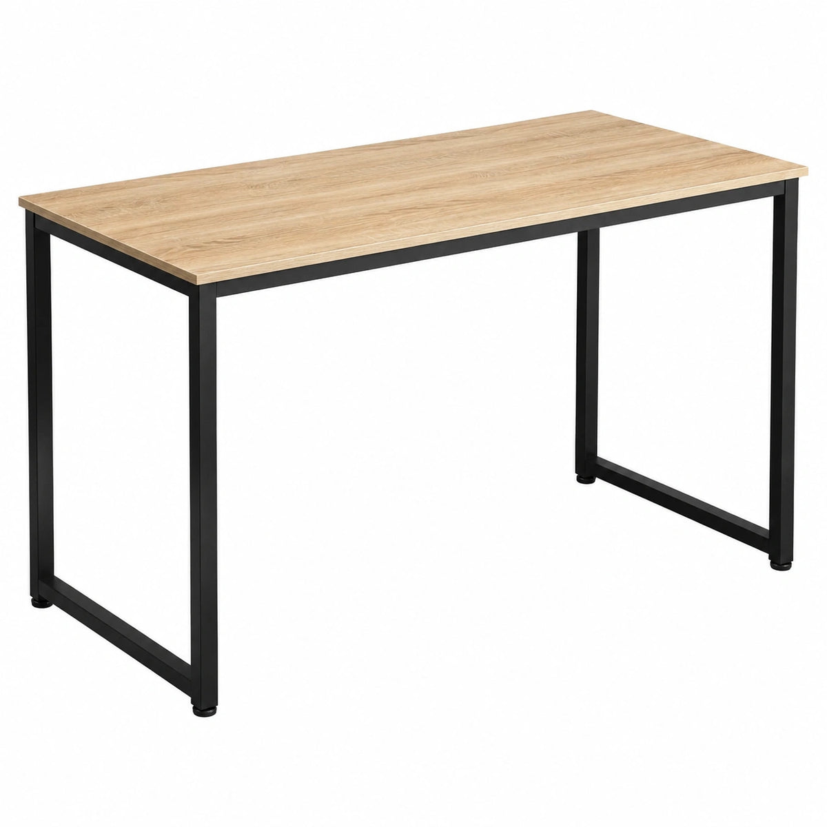 Scrivania Regolabile in Altezza con Design Industriale e Struttura in Acciaio, 140x59x76,5 cm