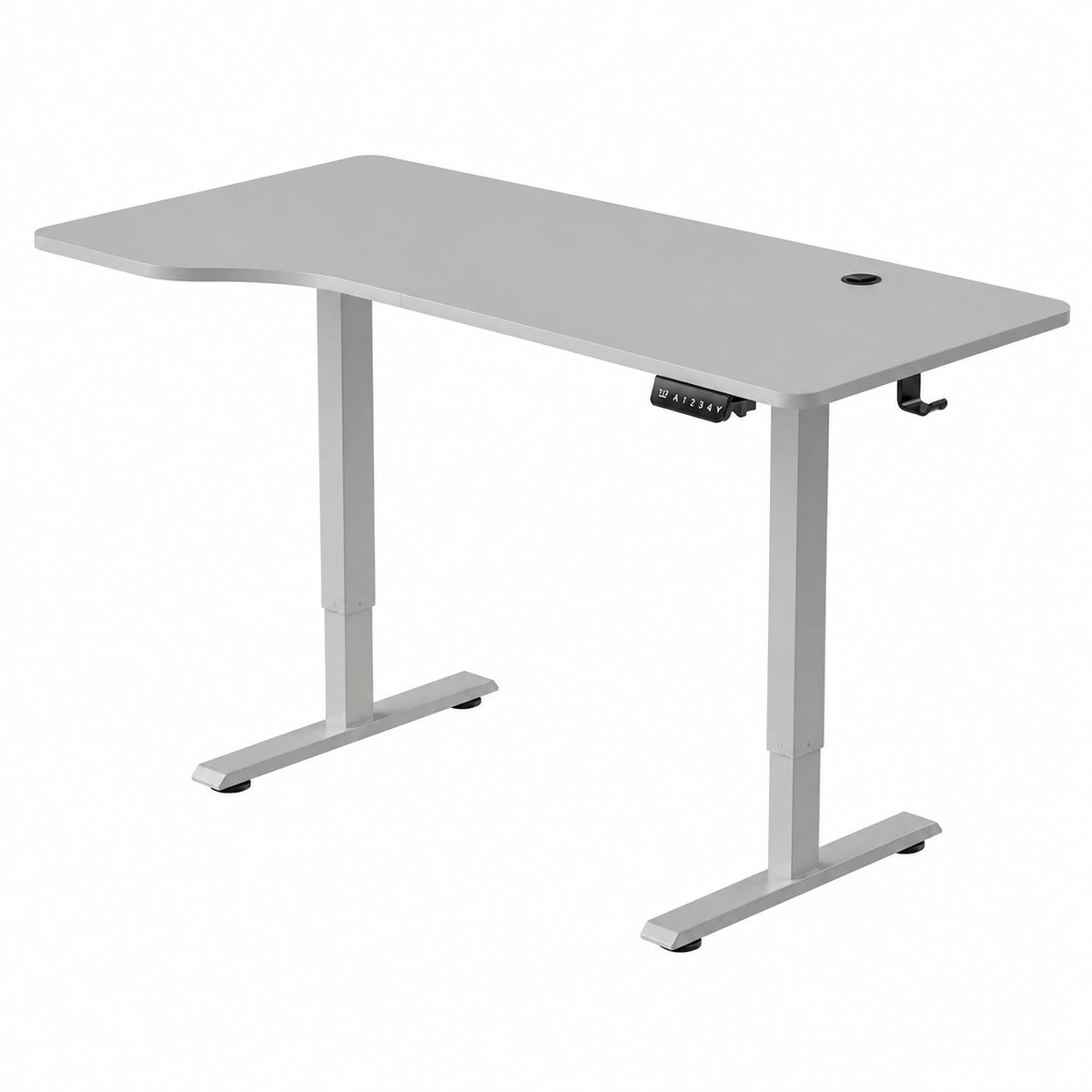 Scrivania Elettrica Regolabile Juskys 160x75 cm con Memoria, Bianco