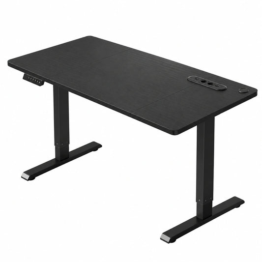 Scrivania Motorizzata HLFURNIEU Regolabile, 120x60 cm, con Porte USB e 3 Memorie, Colore Nero