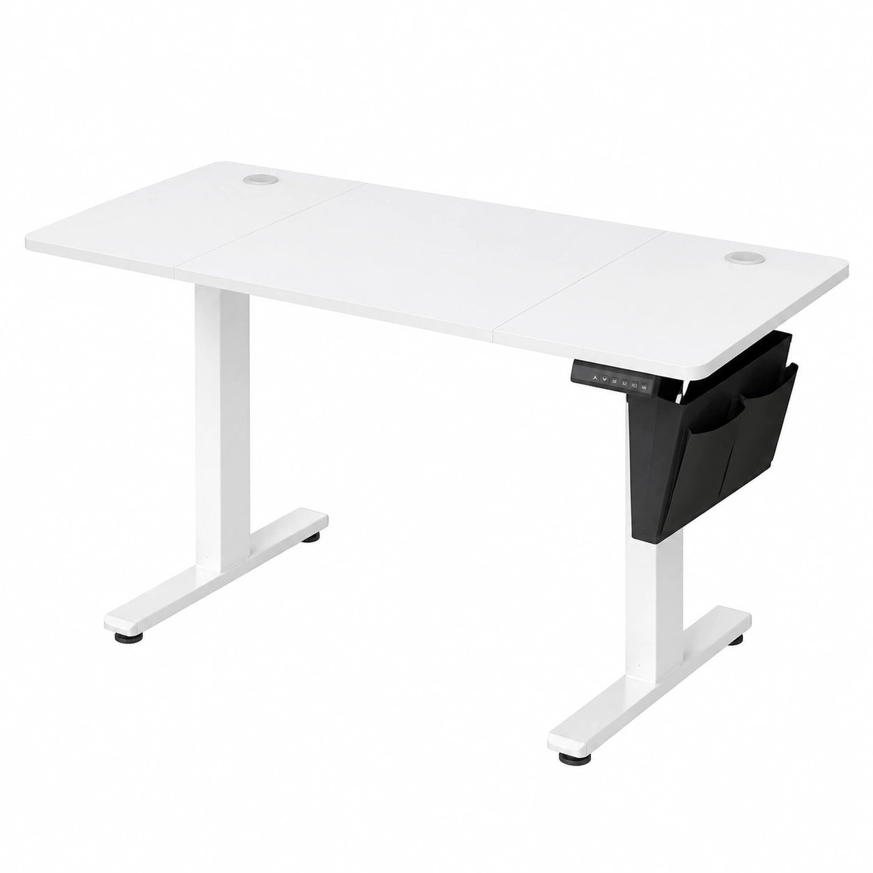 Scrivania Elettrica Regolabile con Memoria a 4 Livelli e USB-C, 120x60 cm, Bianca
