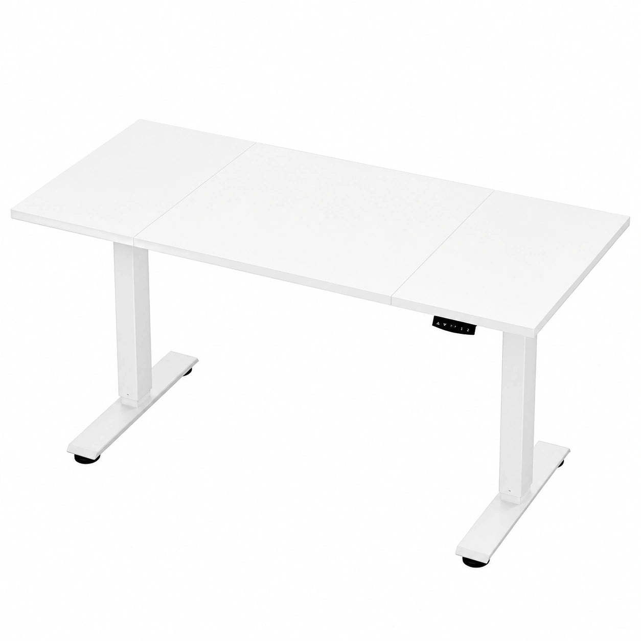 Scrivania Elettrica Regolabile OffiGo, 140 cm, Ergonomica con Memoria, Scrivania Moderna per Casa e Ufficio, Colore Bianco