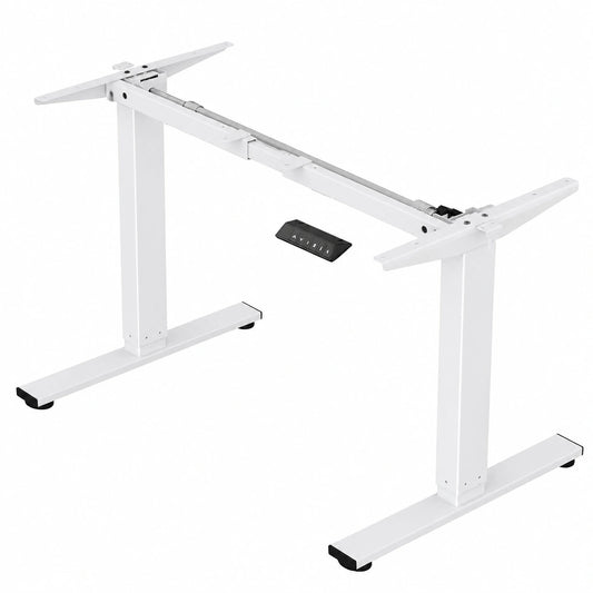 Scrivania Regolabile Elettrica FLEXISPOT - Altezza Personalizzabile, Struttura in Acciaio, Motore Potente, Colore Bianco