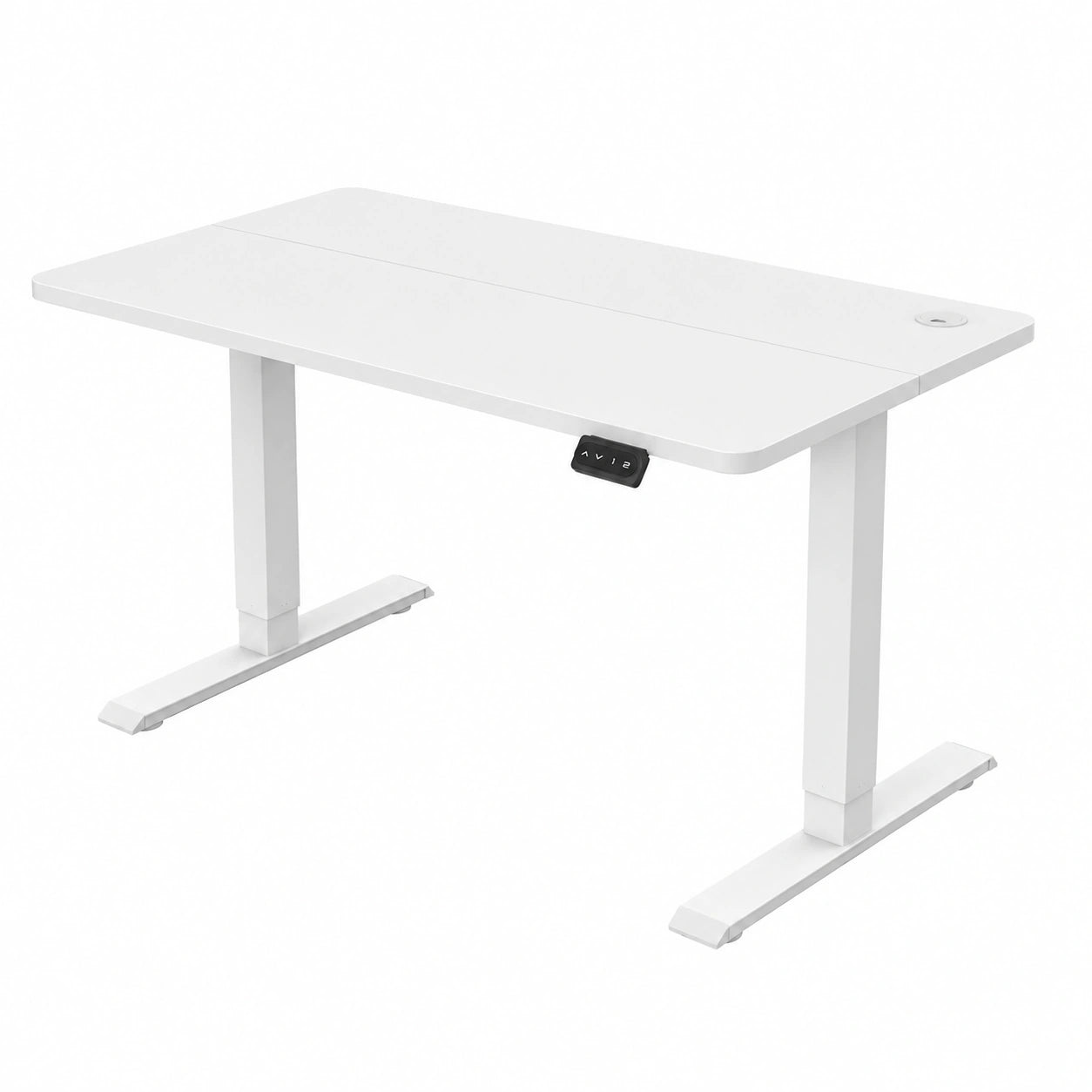 JUMMICO Scrivania Elettrica Regolabile in Altezza con Memoria, Desk Ufficio Bianco 100x60 cm