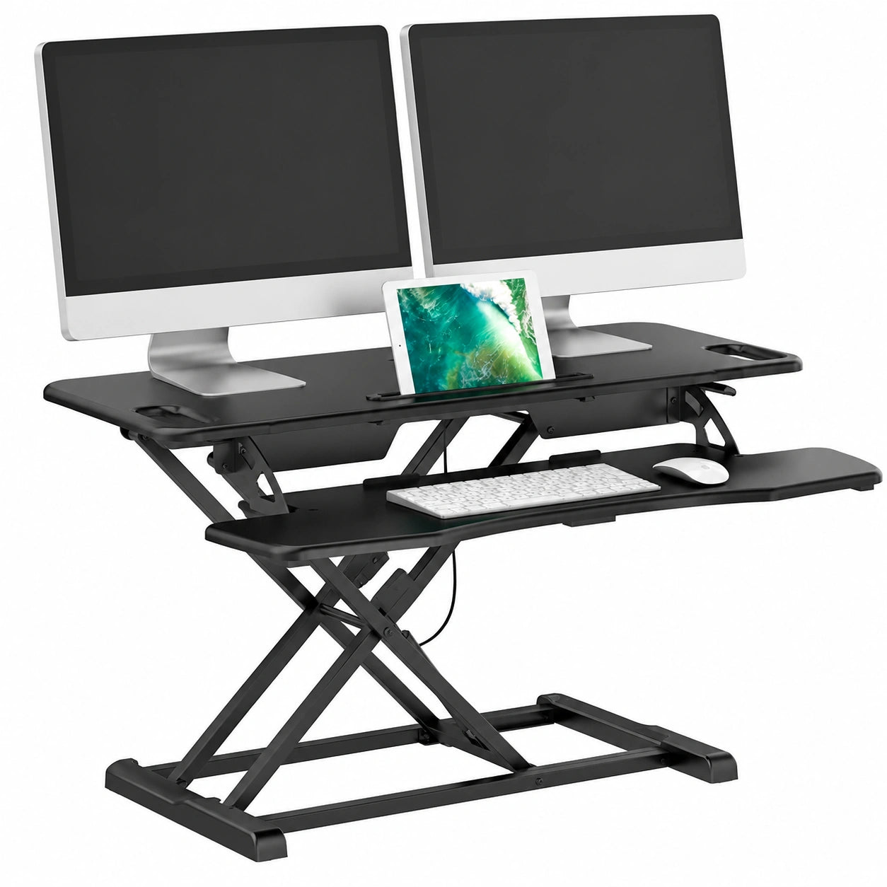 Scrivania Sit-Stand Regolabile bonVIVO Ideale per Lavoro e Studio
