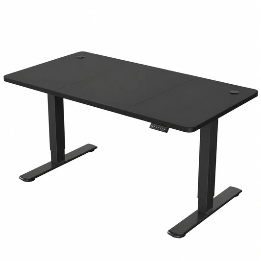 Scrivania Elettrica Regolabile JUMMICO con Memoria e Porta USB, 140x60 cm, Nero