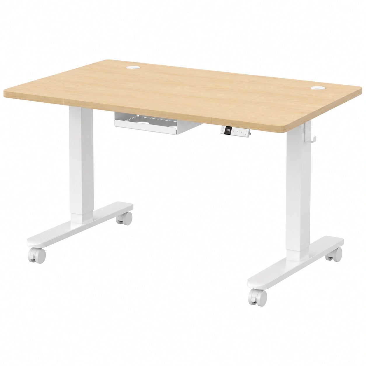 Scrivania Elettrica Regolabile con USB-C e Gestione Cavi, 120x80 cm