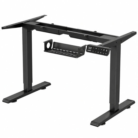 Scrivania Elettrica Regolabile MAIDeSITe, Altezza 72-120 cm, 2 Motori e 4 Tasti Memoria
