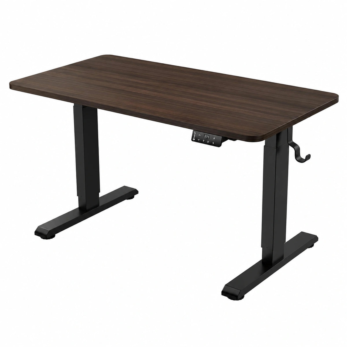 Scrivania Ergonomica Regolabile con Timer e Portabevande, Carico Massimo 120kg